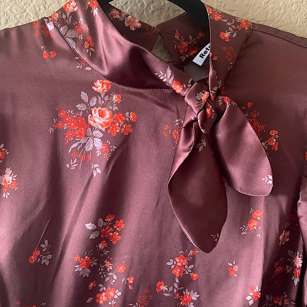Reformation brown fitted dress